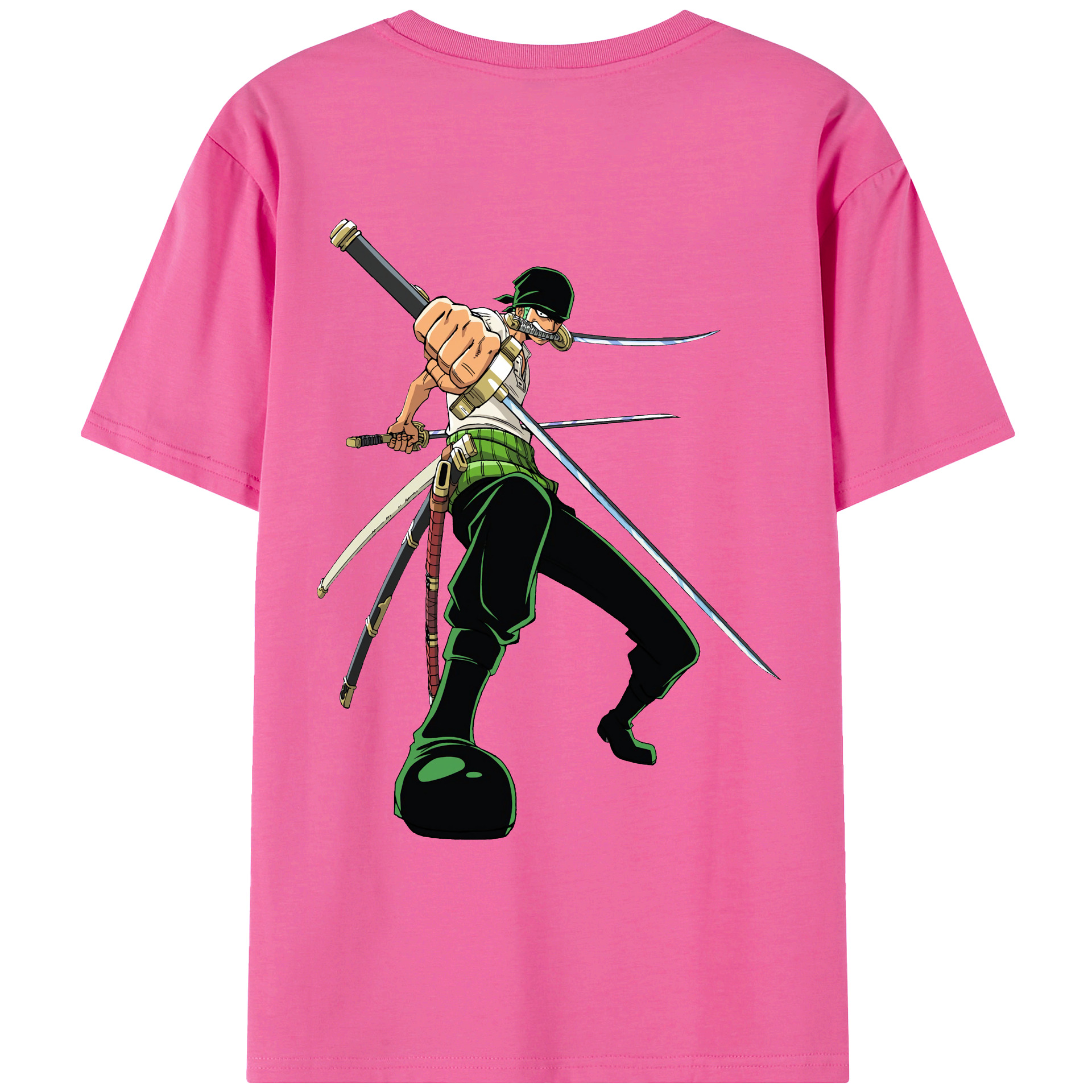 ワンピース ロロノア・ゾロ ONE PIECE Roronoa Zoro レディース半袖Tシャツ(バックプリント)